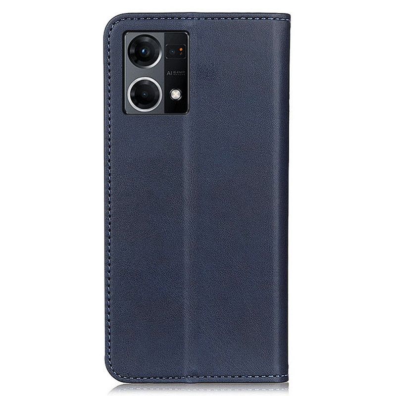 Κάλυμμα Oppo Reno 7 Κλασικό Σπλιτ Δέρμα